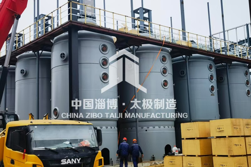 行業(yè)頭條：太極制造 9 萬升大型搪玻璃反應(yīng)釜安裝現(xiàn)場(chǎng)報(bào)道?